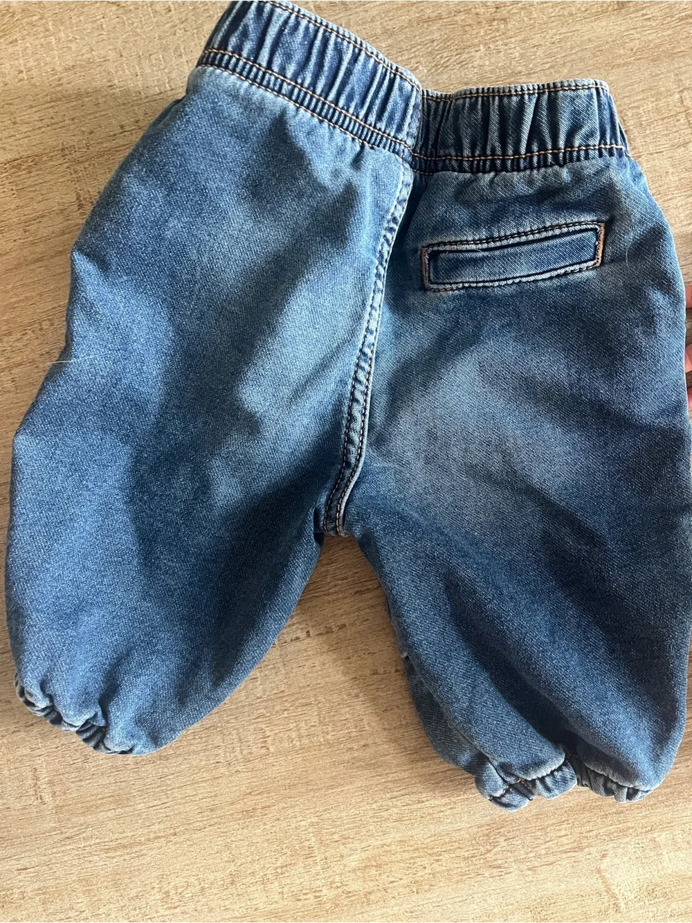 GAP Light Blue Elastic Denim Joggers for Kids